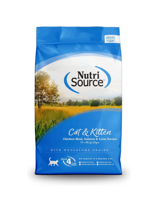 Nutri source gato pollo y salmón 12lb