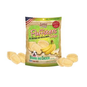 Loving pets puffsters banano y pollo 113g
