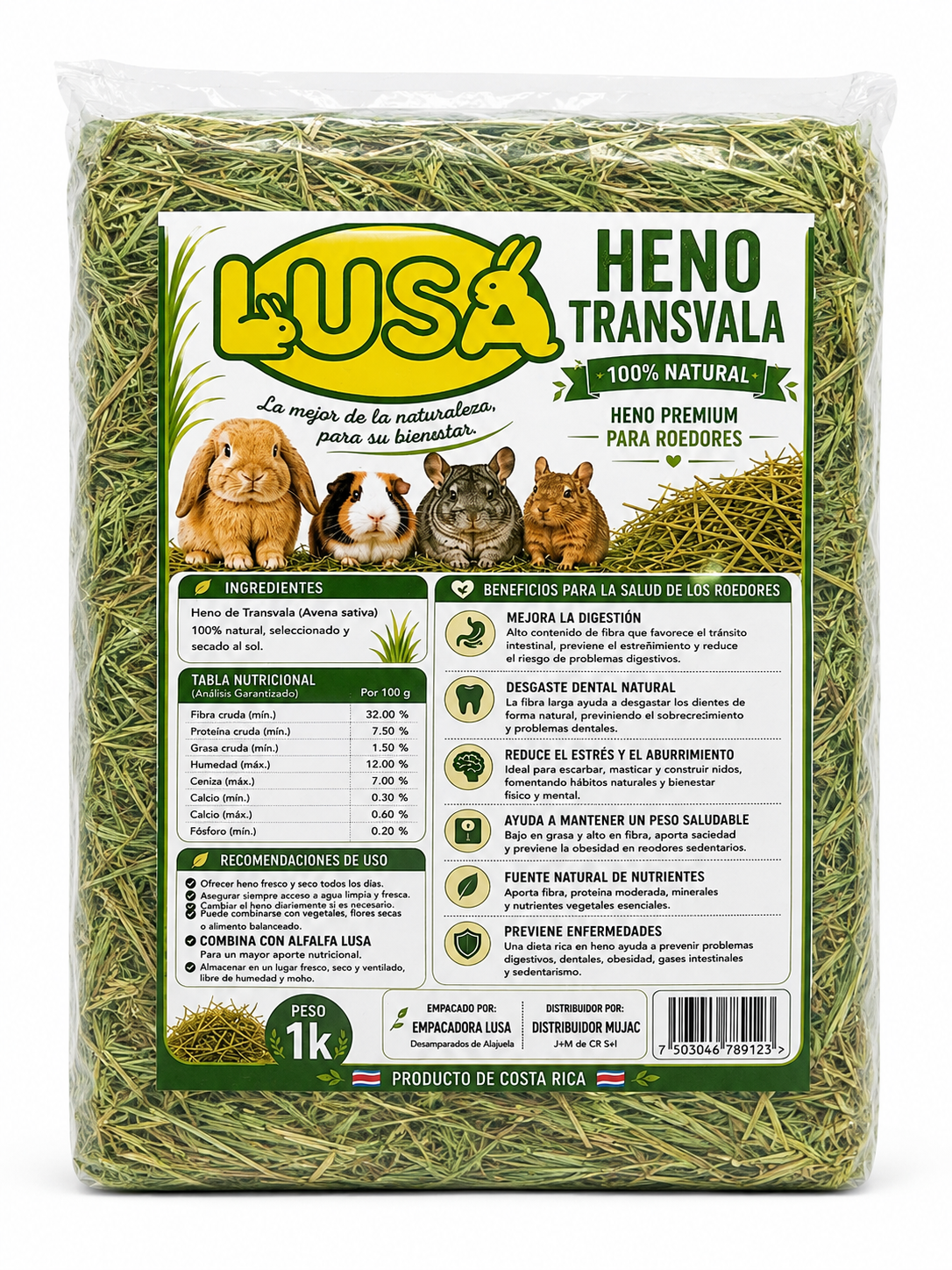 Heno comprimido Lusa 1k